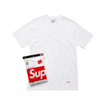 SUPREME x HANES - Camiseta Pack 3 unds