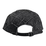 Boné Supreme Punched Denim Camp - Preto