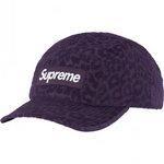 Boné Supreme Leopard Corduroy Camp Cap - Roxo