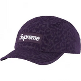 Boné Supreme Leopard Corduroy Camp Cap - Roxo