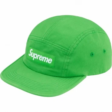 Boné Supreme Washed Chino Twill Camp Cap (SS24) - Verde