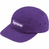 Boné Supreme Washed Chino Twill Camp Cap (SS24) - Roxo