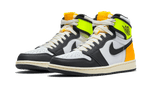 Jordan 1 Retro High White Black Volt University Gold