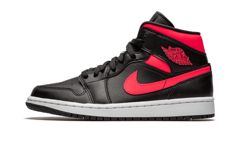 Jordan 1 Mid Black Siren Red (W)