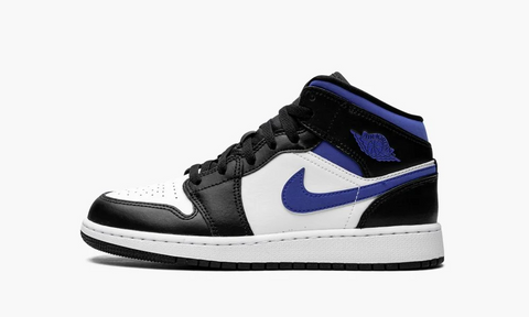Jordan 1 Mid White Black Royal (GS)